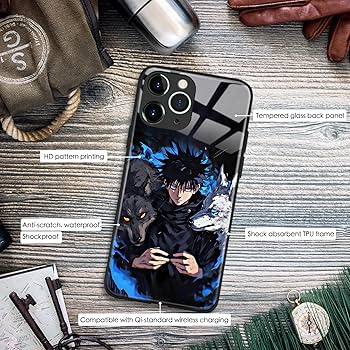 Anime,jjk,Megumi, iPhone case Solenne accessories
