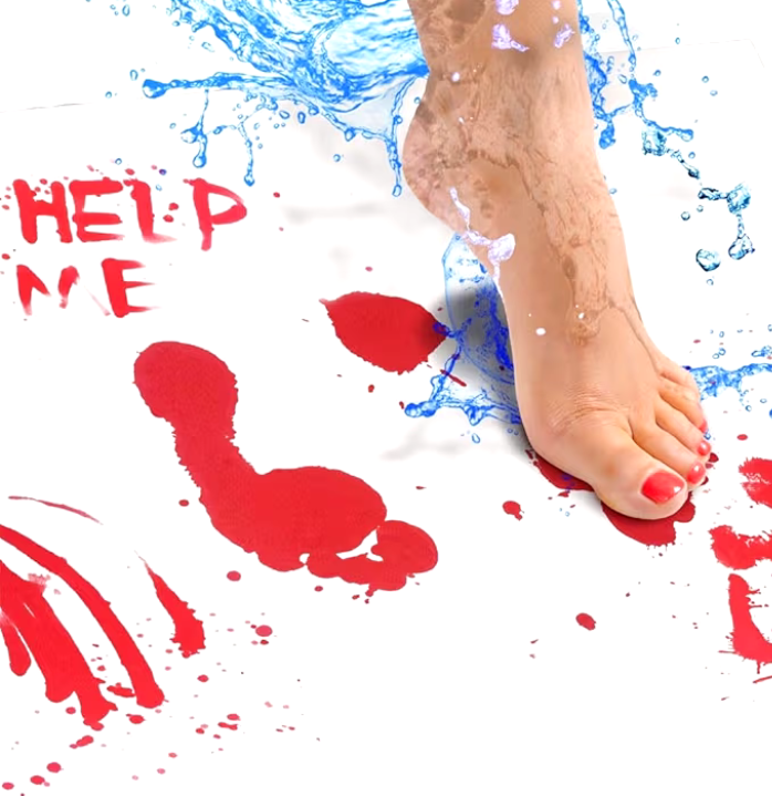 Halloween bloody bath foot mat🩸😝 Solenne accessories