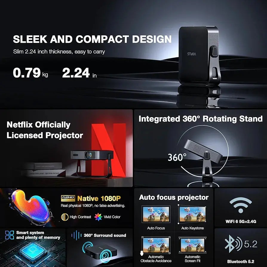 Netflix-enabled projector Solenne accessories