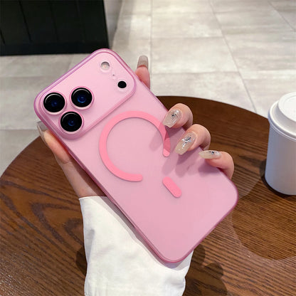 2025 Ultra Thin Full Cover Matte Clear Magnetic Phone Cases for Iphone 17 Pro Max 17Air 17Pro Hard PP Light Funda for Magsafe