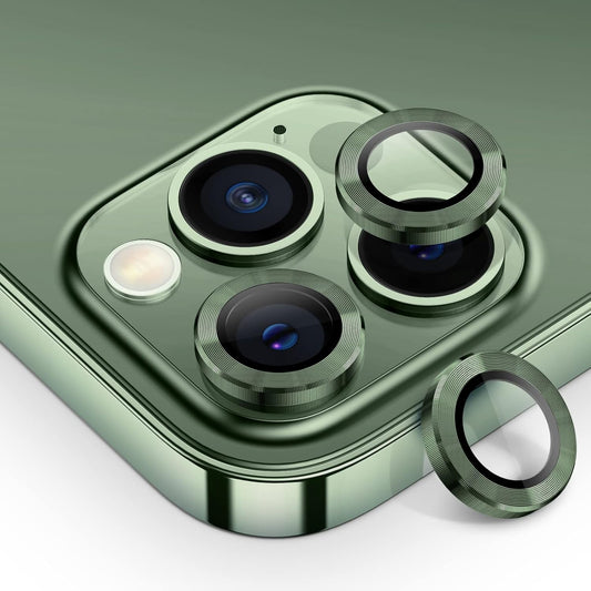 for Iphone 13 Pro Iphone 13 Pro Max Camera Lens Protector, 9H Tempered Glass Camera Cover Screen Protector Metal Individual Ring for Iphone 13Pro 6.1 Inch Iphone 13 Promax 6.7 Inch 2021