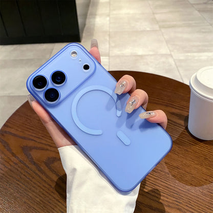 2025 Ultra Thin Full Cover Matte Clear Magnetic Phone Cases for Iphone 17 Pro Max 17Air 17Pro Hard PP Light Funda for Magsafe