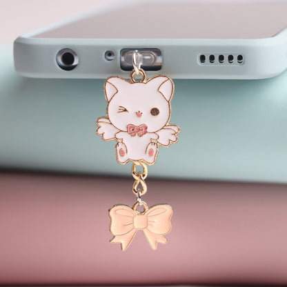 Universal Mobile Phone Headphone Jack Dust Plug Charging Port