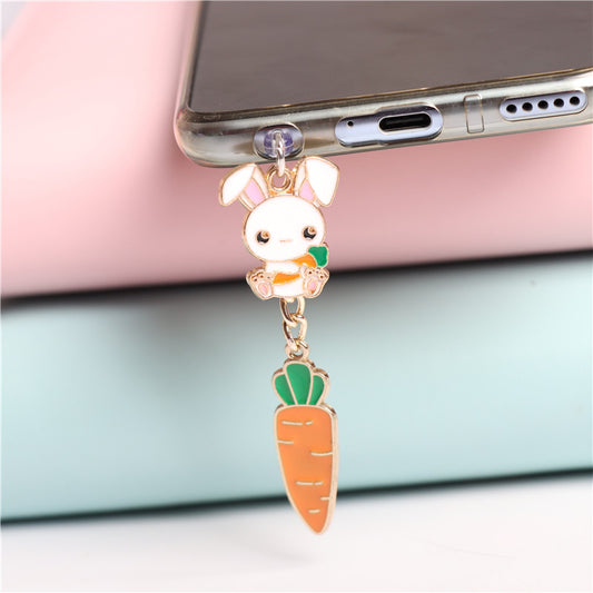 Universal Mobile Phone Headphone Jack Dust Plug Charging Port
