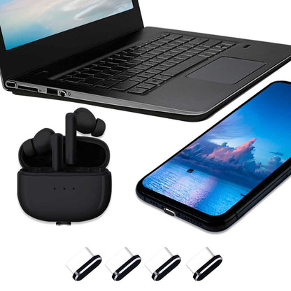 USB C Dust Plug, Type C Dust Cover Charging Port Cap 4 PCS with Cleaning Brus...