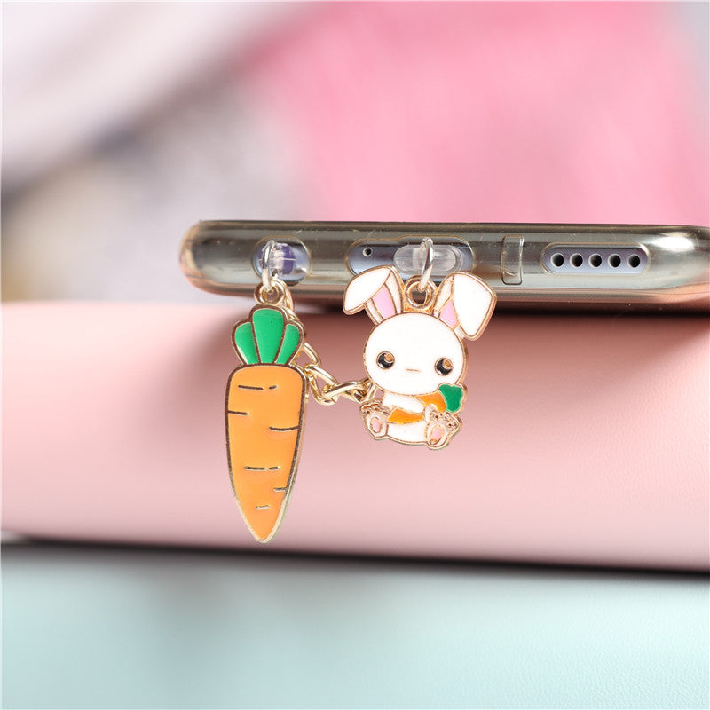 Universal Mobile Phone Headphone Jack Dust Plug Charging Port
