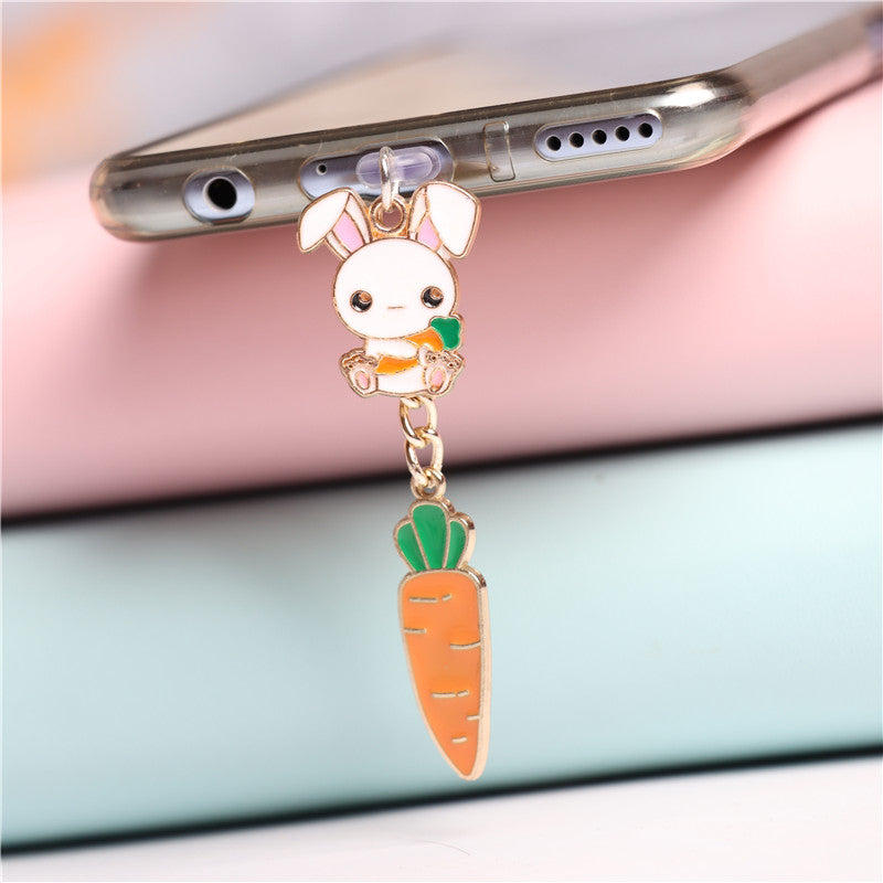 Universal Mobile Phone Headphone Jack Dust Plug Charging Port