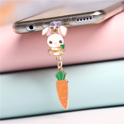 Universal Mobile Phone Headphone Jack Dust Plug Charging Port