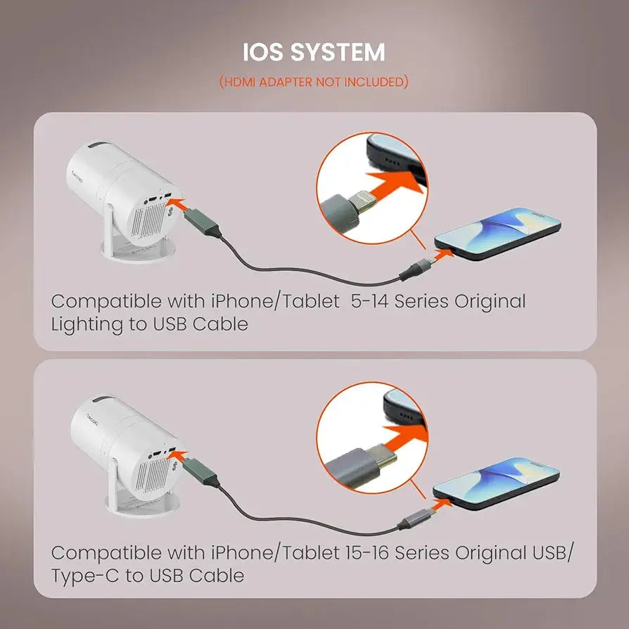 Portable mini projector📽️ Solenne accessories